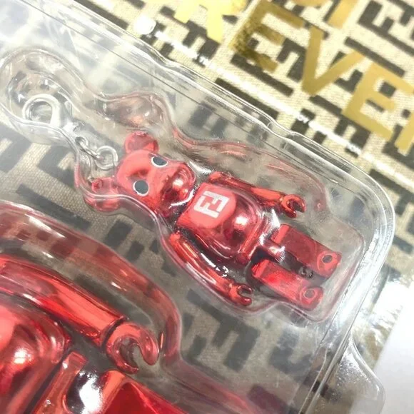 FENDI Unopened Medicom Toy BE @ RBRICK FENDI FOREVER charm Plastic Red Unused - Picture 8 of 9